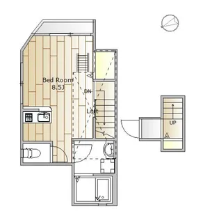 アプリーレ五本木【2階】の間取り
