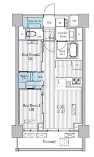 東京都杉並区和田3【マンション】の間取り