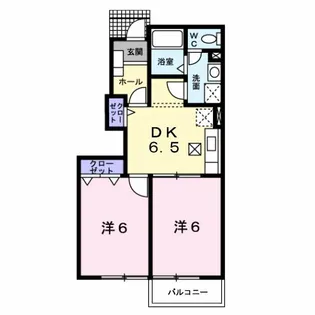 レジデンス南I【1階】の間取り