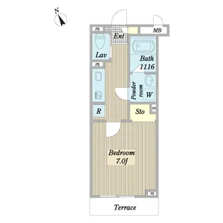 ポートワール三郷中央III【1階】の間取り
