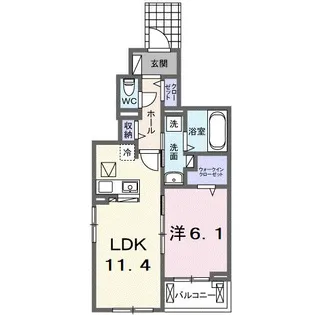ルミナス【1階】の間取り