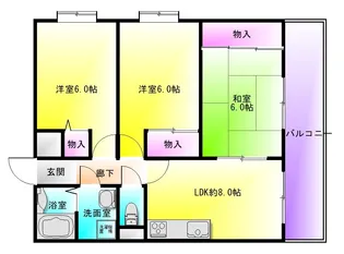 ガーデン成法【7階】の間取り