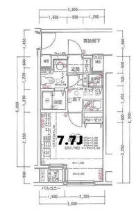 CYNTHIA六本木【9階】の間取り