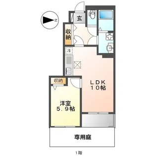 アムール【1階】の間取り