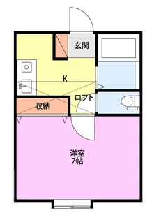 ハイツ五十嵐【1階】の間取り