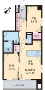 ソレアード茗荷谷【4階】の間取り