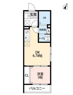 グロースフル南行徳【1階】の間取り