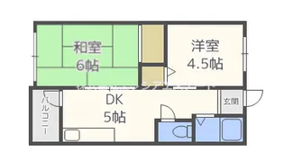 グリーンマンション【2階】の間取り