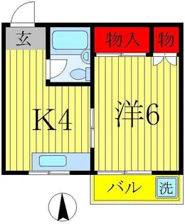 コーポ・クレール【2階】の間取り