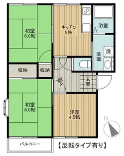 セピアコーポB棟【2階】の間取り