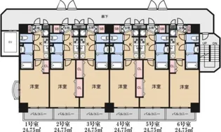 Luxe都島III【7階】の間取り