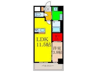 グランコート茨木永代町【7階】の間取り