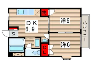 フィールドドリーム壱番館【1階】の間取り