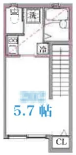 笹塚ヴォアール【2階】の間取り