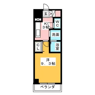 KDXレジデンス今池(旧ISM今池)【8階】の間取り