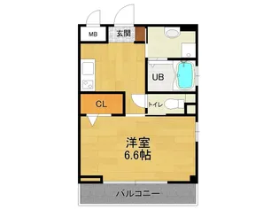 コモ西宮北口【2階】の間取り