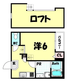 ハーモニーテラス神田町【1階】の間取り