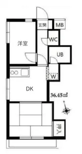 エスカイア等々力【2階】の間取り