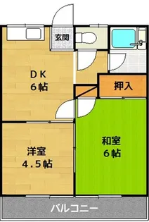 クレメントハウスC棟【1階】の間取り