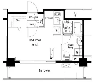パークアクシス横浜井土ヶ谷【5階】の間取り