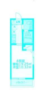 モンステラ渡田【1階】の間取り