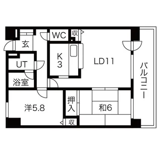 ゆとり31【4階】の間取り