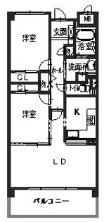 グローブコート城之前【5階】の間取り