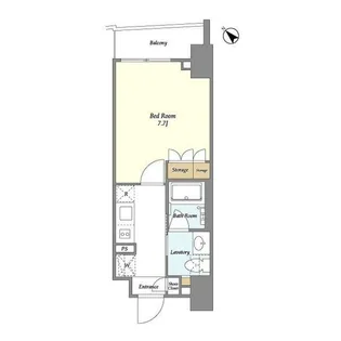 BLAU三ノ輪【6階】の間取り