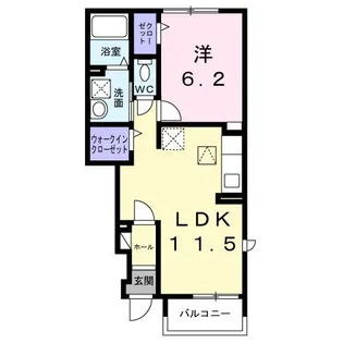 ドミール トキワ【1階】の間取り