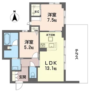 新築 シュプリーム【1階】の間取り
