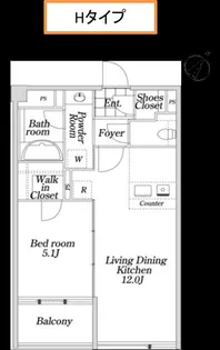 KDX大伝馬レジデンス【4階】の間取り