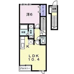 ホークフェザー18【2階】の間取り