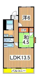 アン坂光【4階】の間取り