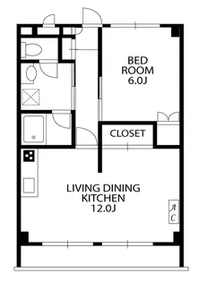 グランドール用賀A【3階】の間取り