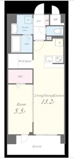 リヴェルナ平尾【5階】の間取り
