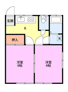 松木ハイム II【2階】の間取り