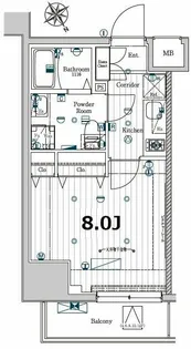 メイクスデザイン門前仲町GARDEN【4階】の間取り