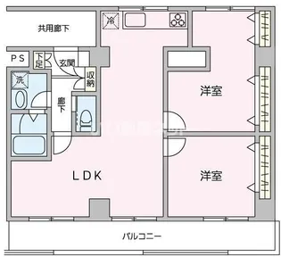 フェリス辰巳台【3階】の間取り