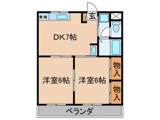 ビレッジ キャッスル【1階】の間取り