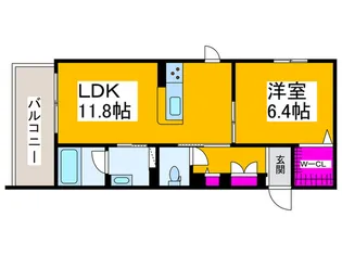 ジョリ スヴニール【3階】の間取り