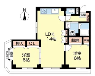 ラピス氷川台【2階】の間取り