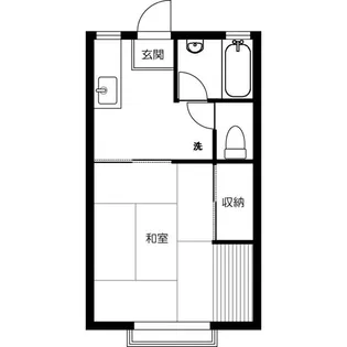 フジハイツ19号館【2階】の間取り