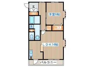 葵コ-ポ【1階】の間取り