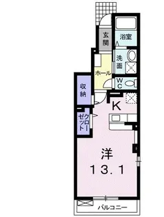 クラスターヒル・II【1階】の間取り