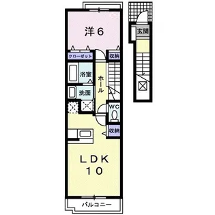 ア-バンヒルズA【2階】の間取り