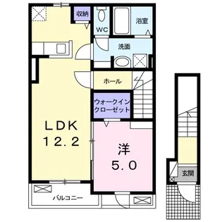 ブライト・サニー大洲河原【2階】の間取り