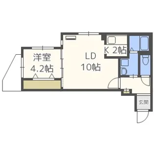 アビネス北10条【2階】の間取り