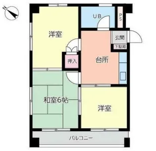 レイク・ウッド【3階】の間取り