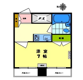 コスモ西早稲田【3階】の間取り
