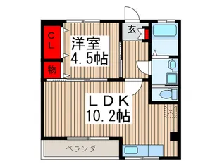 庄ヱ門マンション【3階】の間取り
